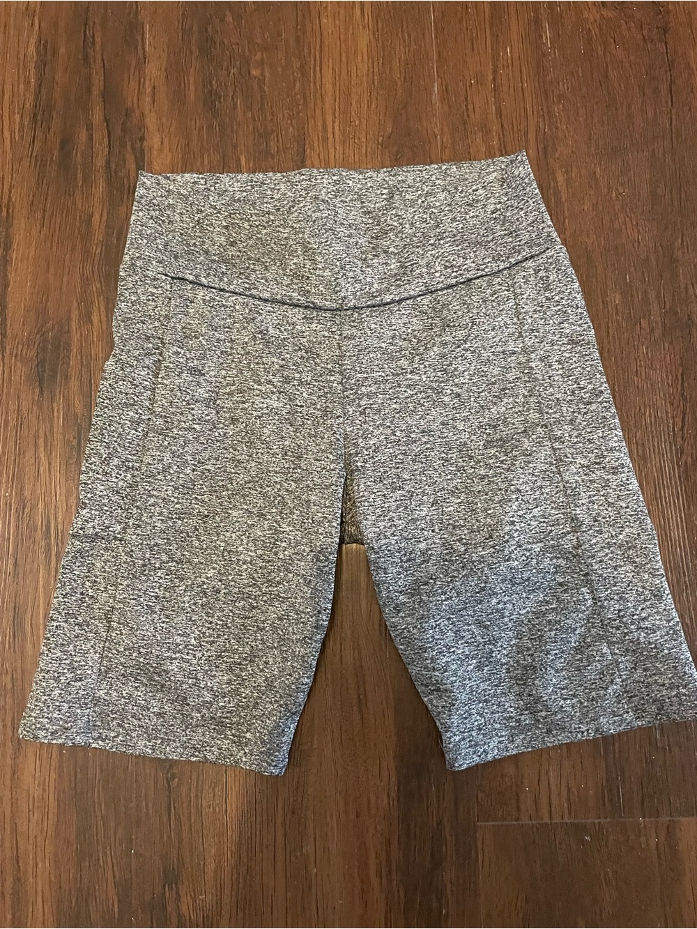 Women’s High-Waist Gray Active Biker Shorts